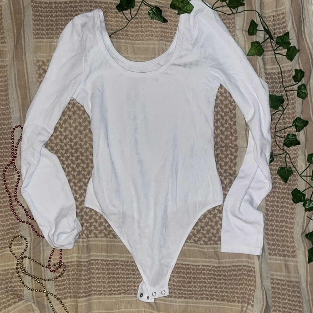 White Americana Eagle bodysuit